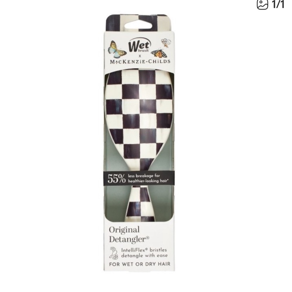 MacKenzie-Childs x Wet Brush Detangler - Courtly Check